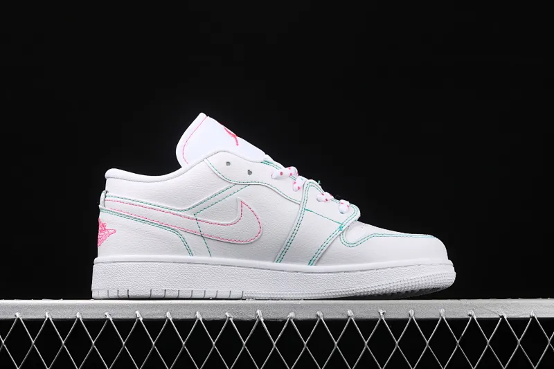 All categories Air Jordan Jordan series basketball shoes Air Jordan 1 Low Air Jordan 1 Low Shadow AJ1 Joe 1 pink line low-top cultural and leisure sports sneakers 554723-101